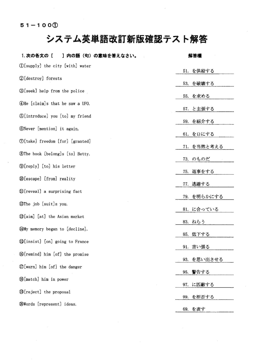 英単語テスト＆英語文法テストをお作りします 高校生、大学受験浪人生、英語のインプットに苦労されている方！ イメージ2