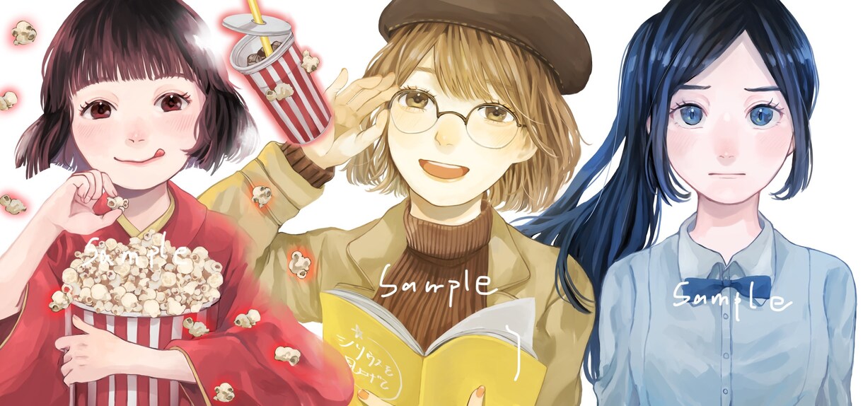 イメージに合わせたイラストお描きします 商用利用◎アイコンや似顔絵、表紙など。柔らかいテイストが得意 イメージ9