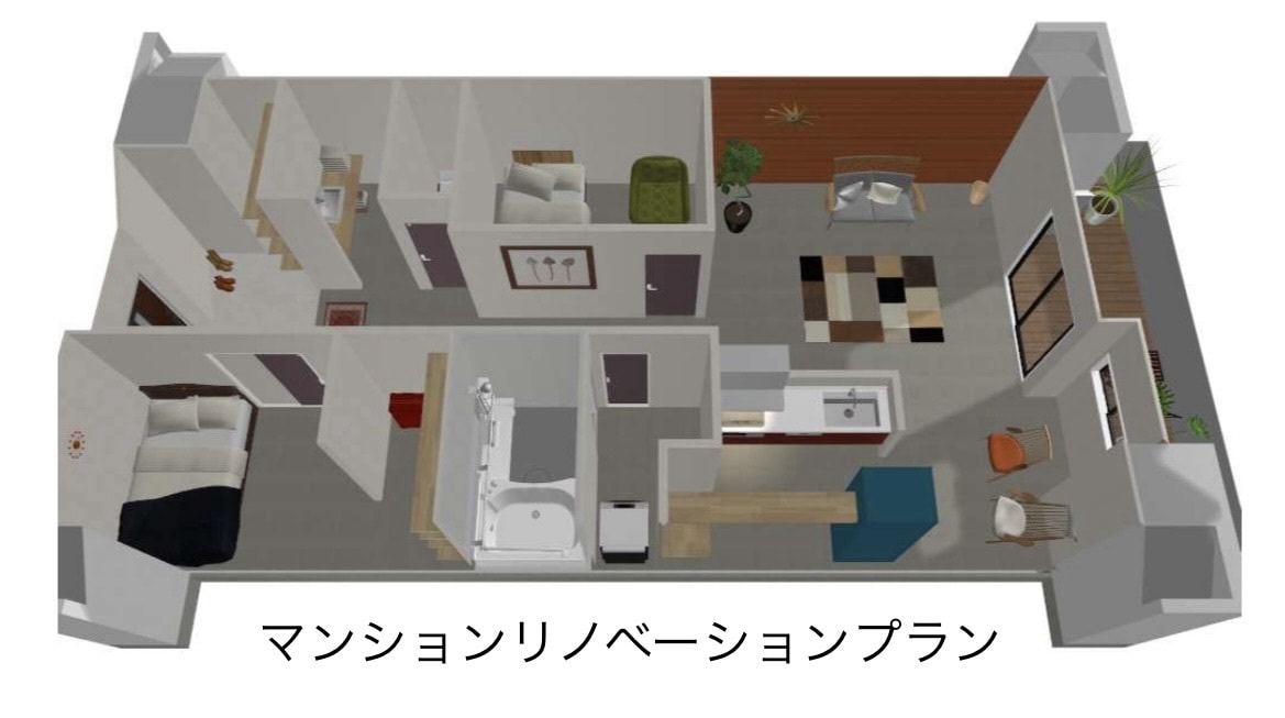 リノベーション物件のビフォーアフター図面作成します ・「この物件、こんなに変わるんだ」を見える化 イメージ1