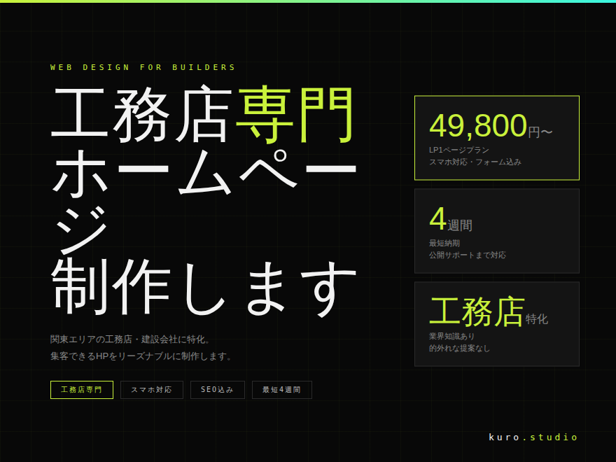 店舗・個人事業向けのおしゃれなHP制作します シンプルで伝わるWebデザインを制作します。 イメージ1