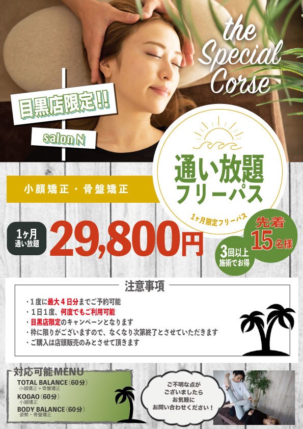 3枚セット♪お得！サロン・整体系のチラシ作成します お得な３デザインセット！印刷ラミネートも♪(オプション) イメージ2