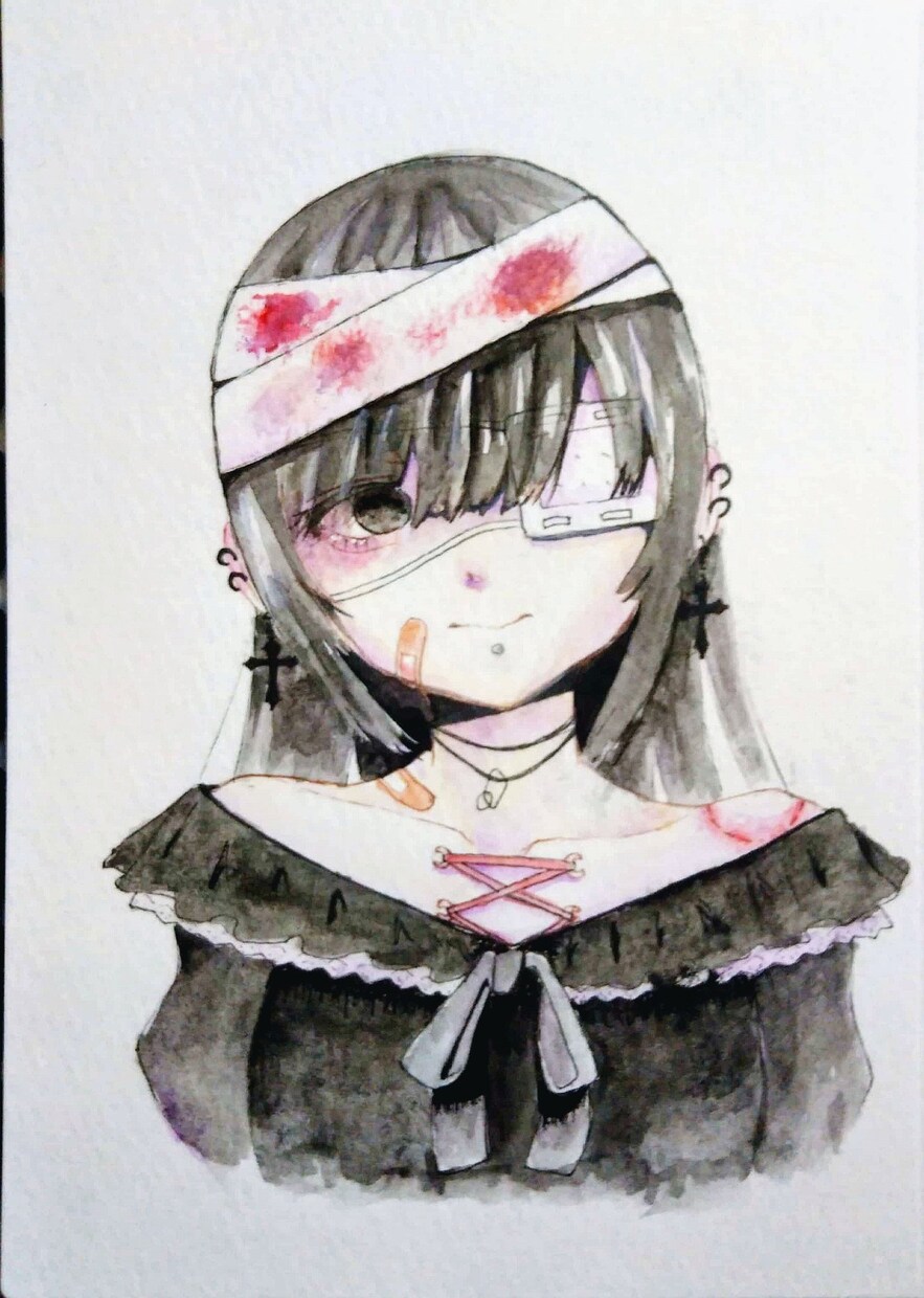 アナログ透明水彩絵描きます 自分だけが使える絵が欲しい方、オリキャラを形にしたい方必見！ イメージ2