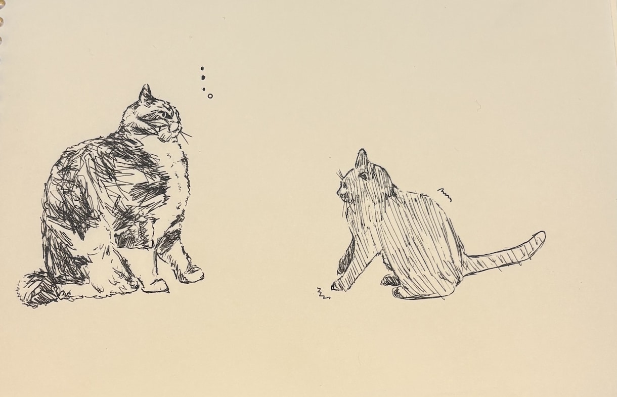 あなたの大切なペットを可愛く描きます 絵から感情が伝わってくるようなイラストを描きます！ イメージ1