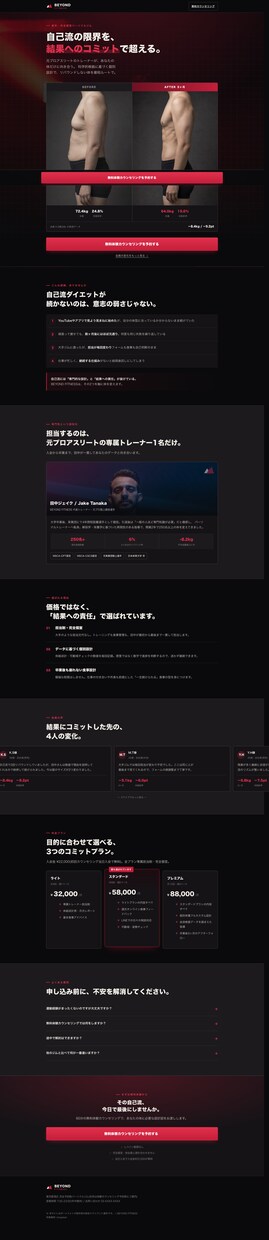 LPをデザイン・コーディングまで一貫制作します ノーコード感のない、世界観重視の一枚に イメージ3