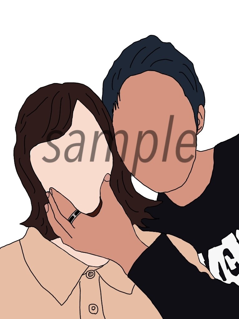 写真を元に手書きで絵を描きます 写真を手書きの絵として描きます！恋人でもペットでも！！ イメージ4