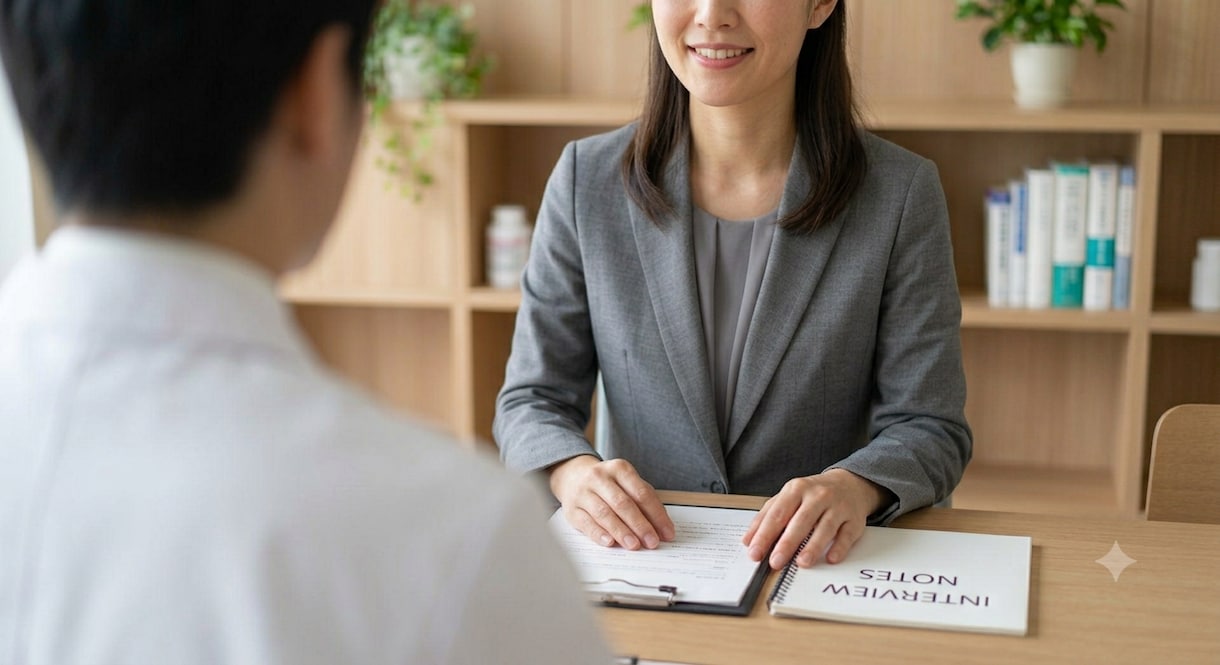 薬局面接が不安な方！選べる指導＆お悩み相談乗ります 薬局面接の不安を解消！褒め・正直など希望のペースで伴走します イメージ1