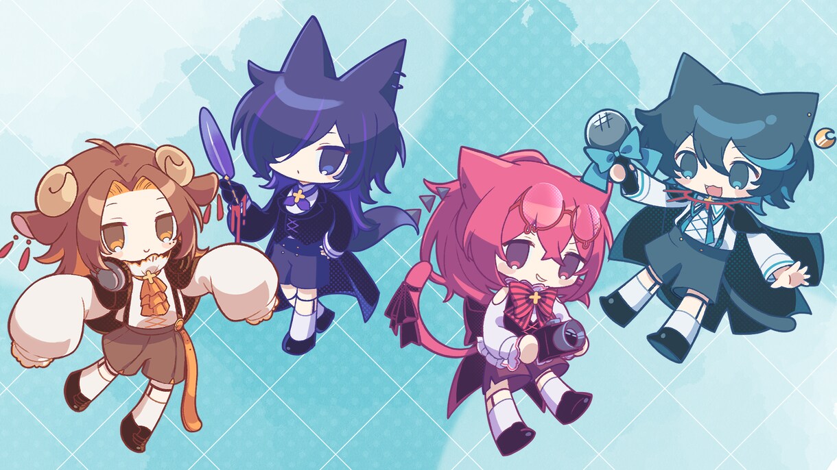 デフォルメキャラの全身絵を制作します ミニキャラを必要としてる方へ！ イメージ1