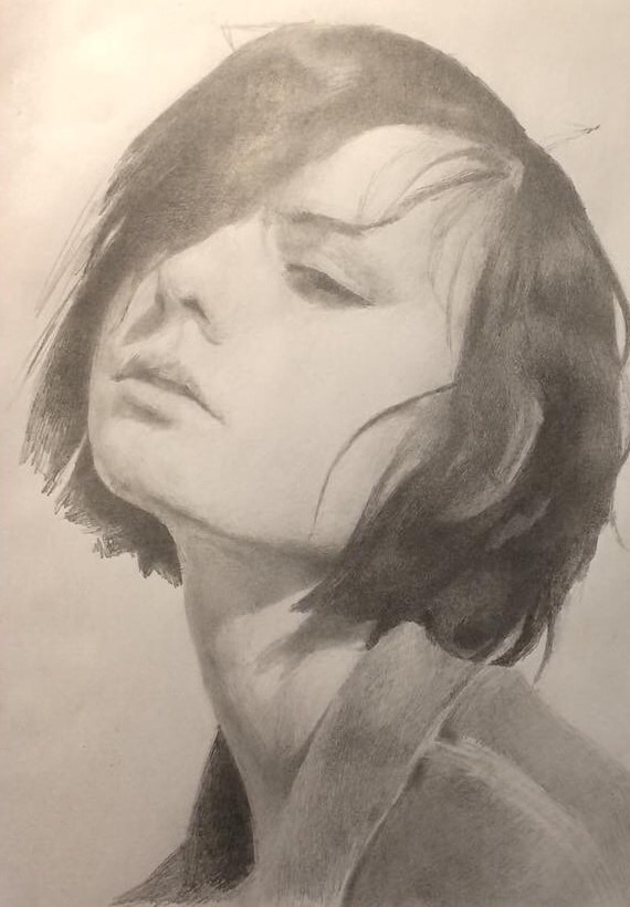 写真を元に深みのある鉛筆画を描きます 写実絵画、リアリズム、鉛筆画、アナログ イメージ5