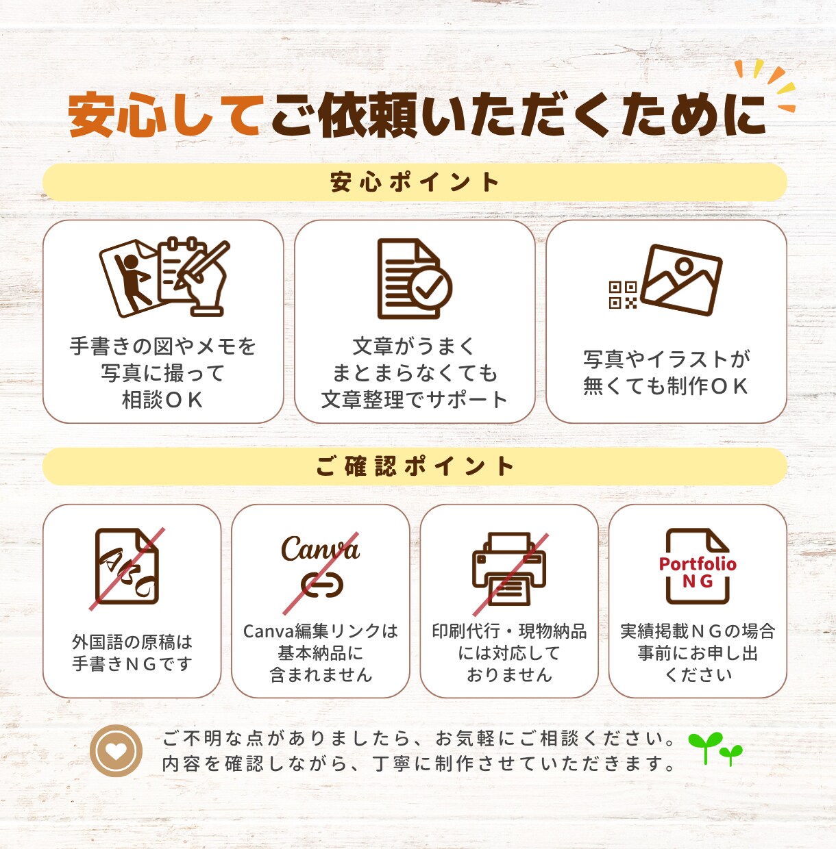リラク系店舗のPOPをわかりやすく制作します あなたの「なんとなくいい感じに」を形にします イメージ9