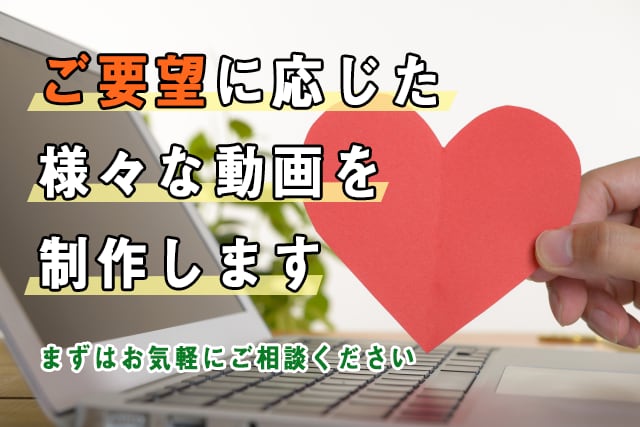 多ジャンル対応！ご要望に応じて各種動画を制作します パーティー用やPR動画、思い出ムービーなど、演出をお手伝い。 イメージ1