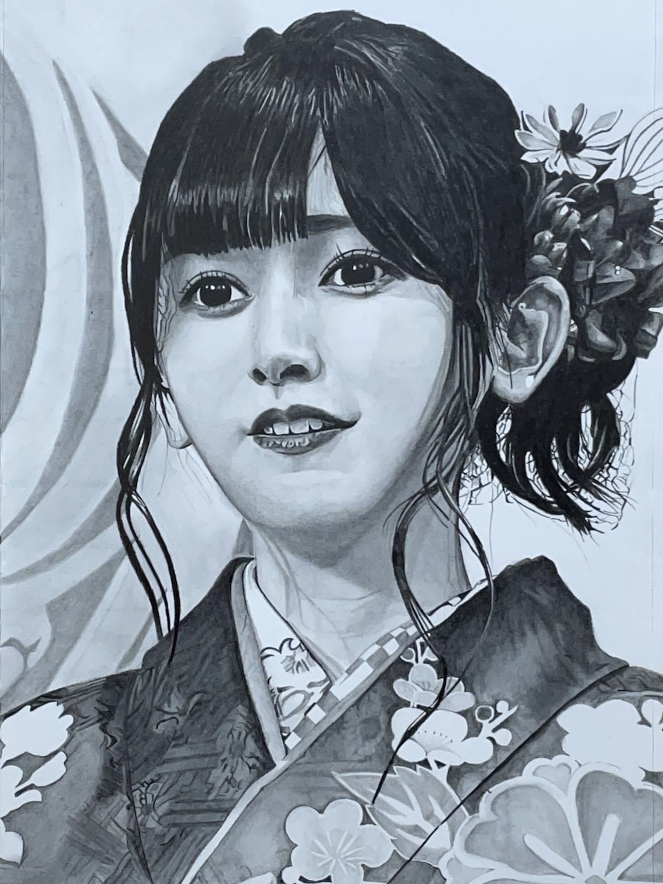 頂いた写真から鉛筆画でリアルな似顔絵をお描きします 思い出をデータとしてだけでなく実物を手元に残してみませんか？ イメージ2