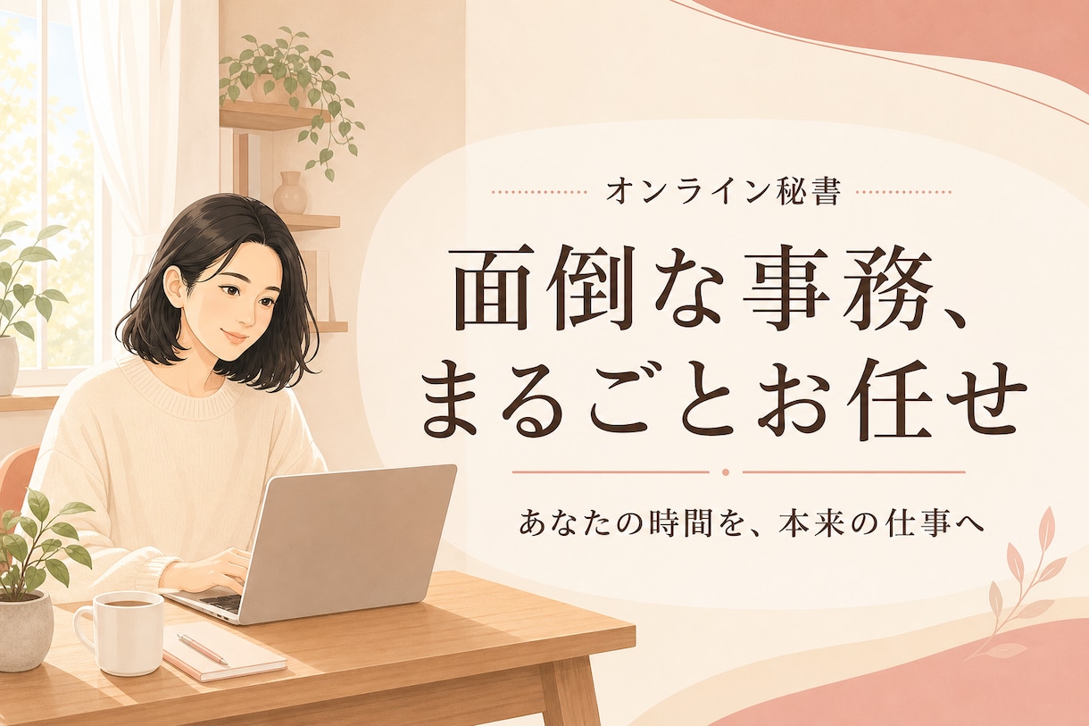 大学教授の秘書経験者が事務をお引き受けします 本来の仕事に集中する時間を、取り戻しませんか イメージ1