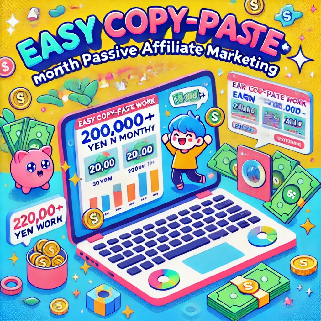 簡単作業で毎月20 万円以上稼げる方法を教えます 初期費用、ランディングコストも0ではじめれるコピペ副業 イメージ1