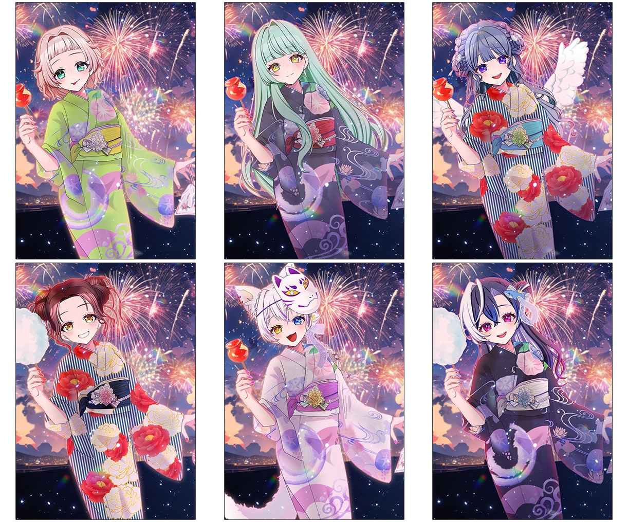 最短当日！IRIAM◎夏の浴衣イラスト描きます 配信にも！4種の浴衣から選べる◎キャラを即納でお書きします イメージ9