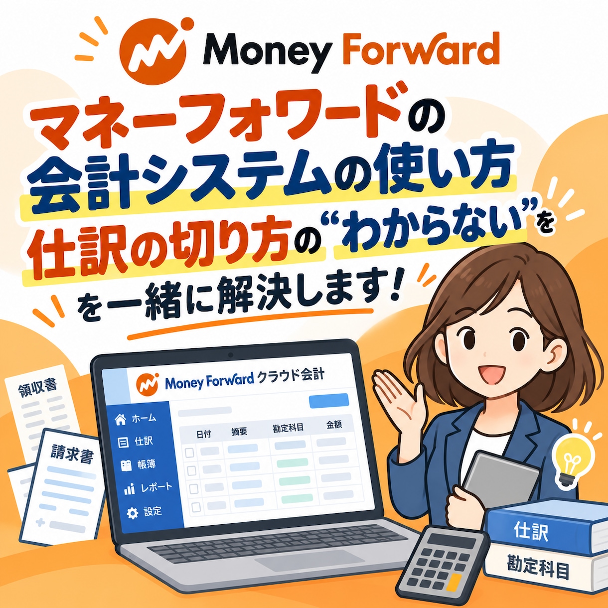 税理士がマネーフォワードの操作を教えます マネーフォワードの分からないを一緒に解決します！ イメージ1