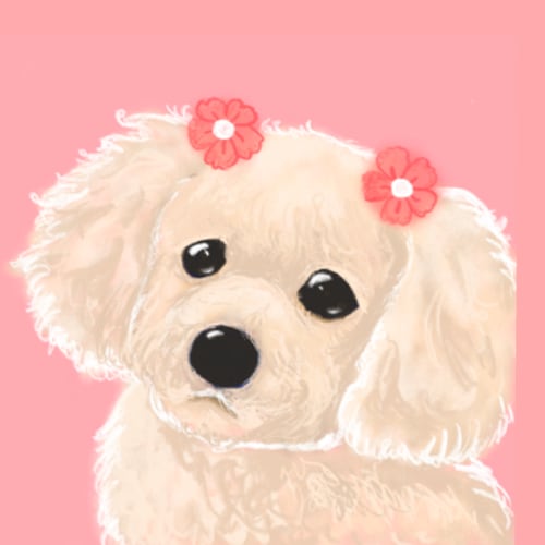 優しいパステル画風アイコン描きます 柔らかいタッチでアイコン描きます イメージ1