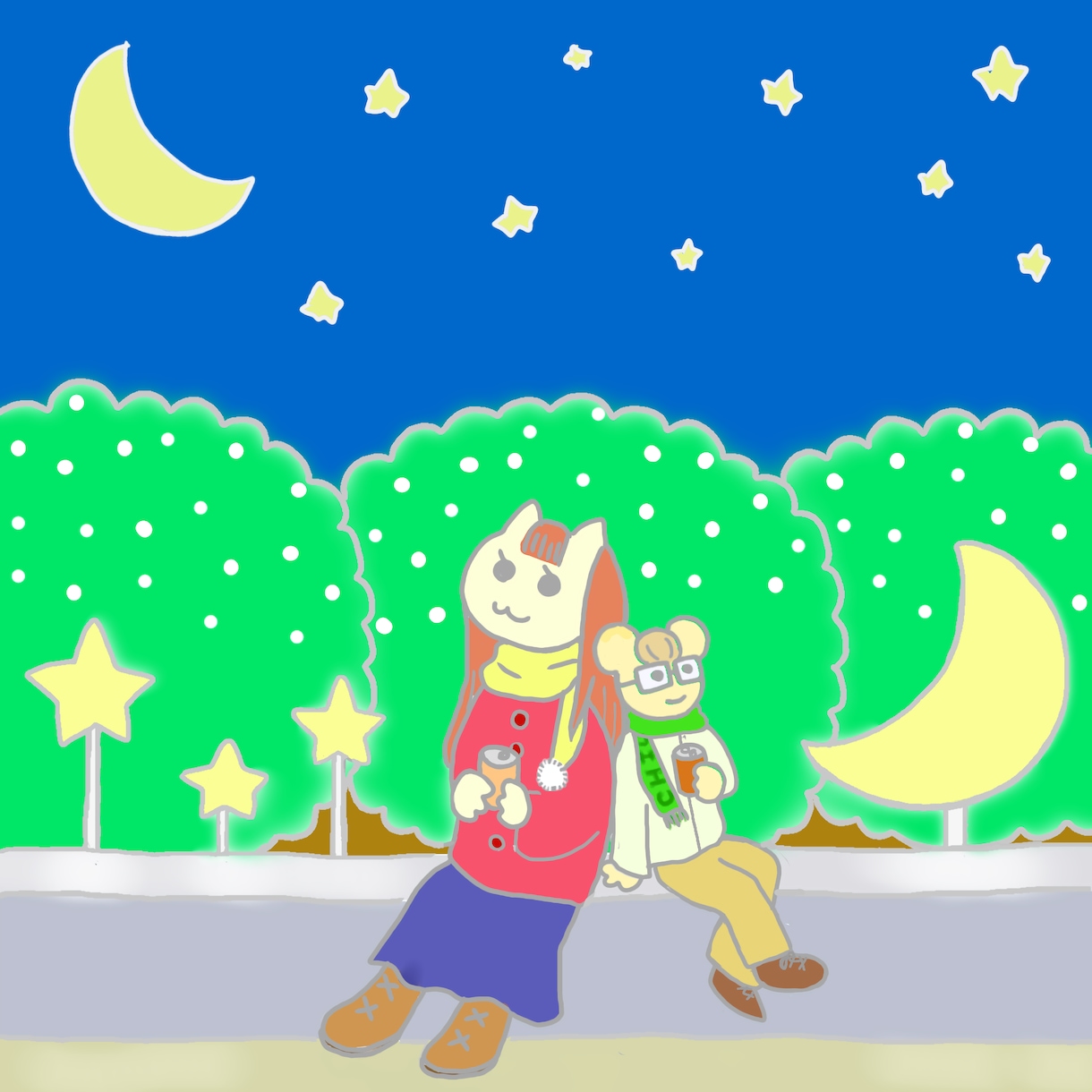 絵本みたいな一枚絵、描きます メルヘンやほっこりしたイラストを描かせてください♪ イメージ6