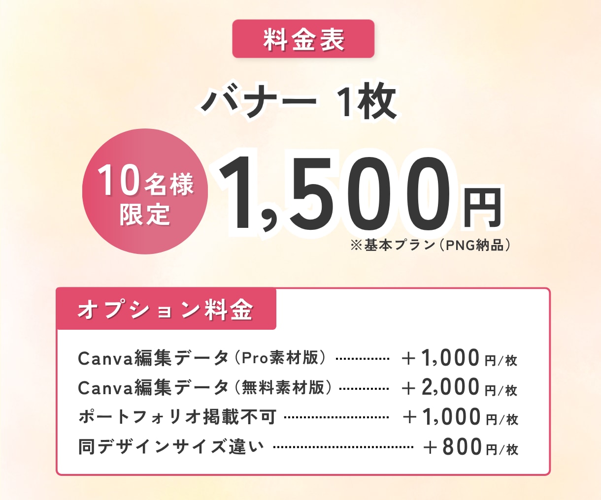 バナー制作｜女性向け・美容・教室対応します Canva対応！修正3回無料で安心のバナー制作 イメージ2