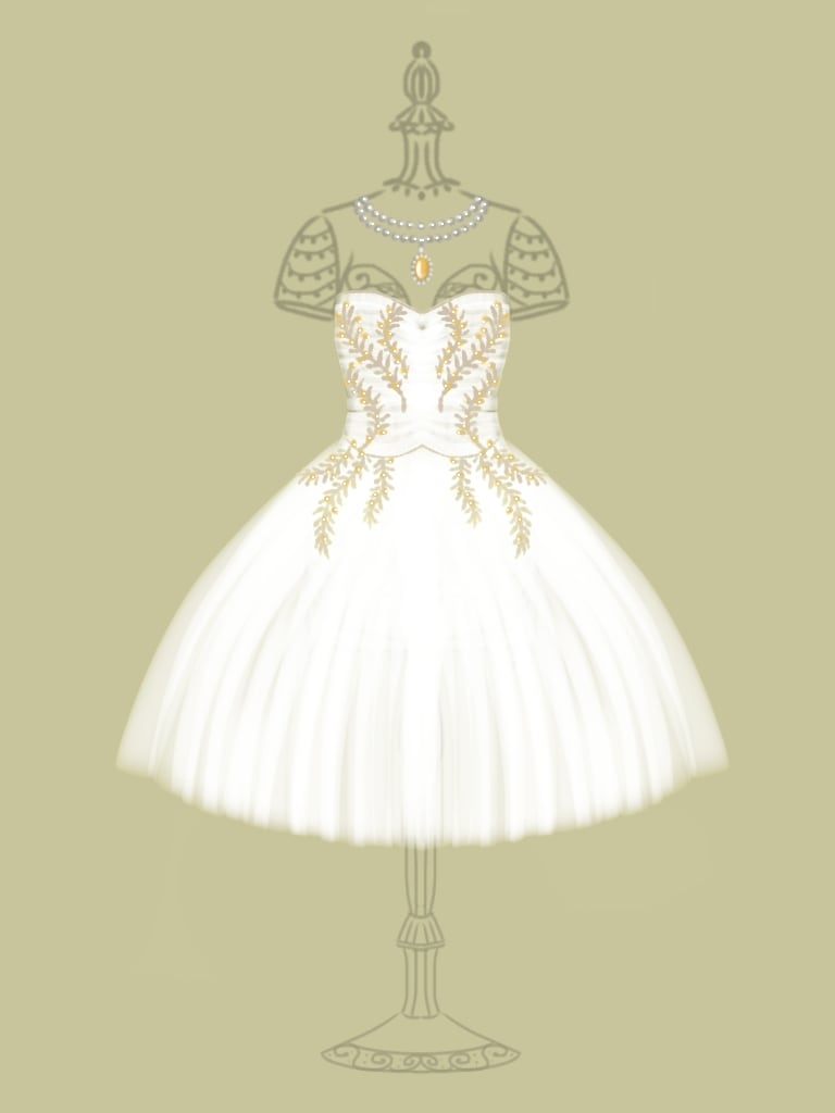 ファッションイラストおしゃれに描きます ヴィンテージ風な洋服、ドレスやワンピースのデザインを描きます イメージ5