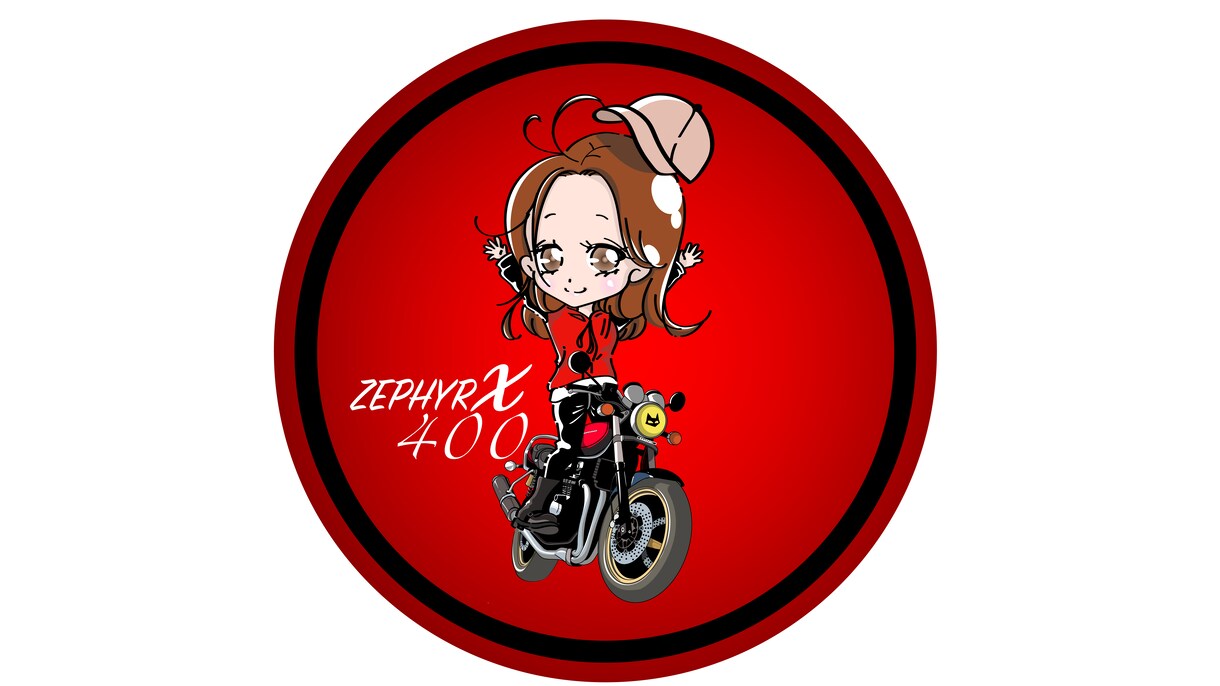 あなたとバイクのイラストを描きます オリジナルキャライラスト作成致します！ イメージ4