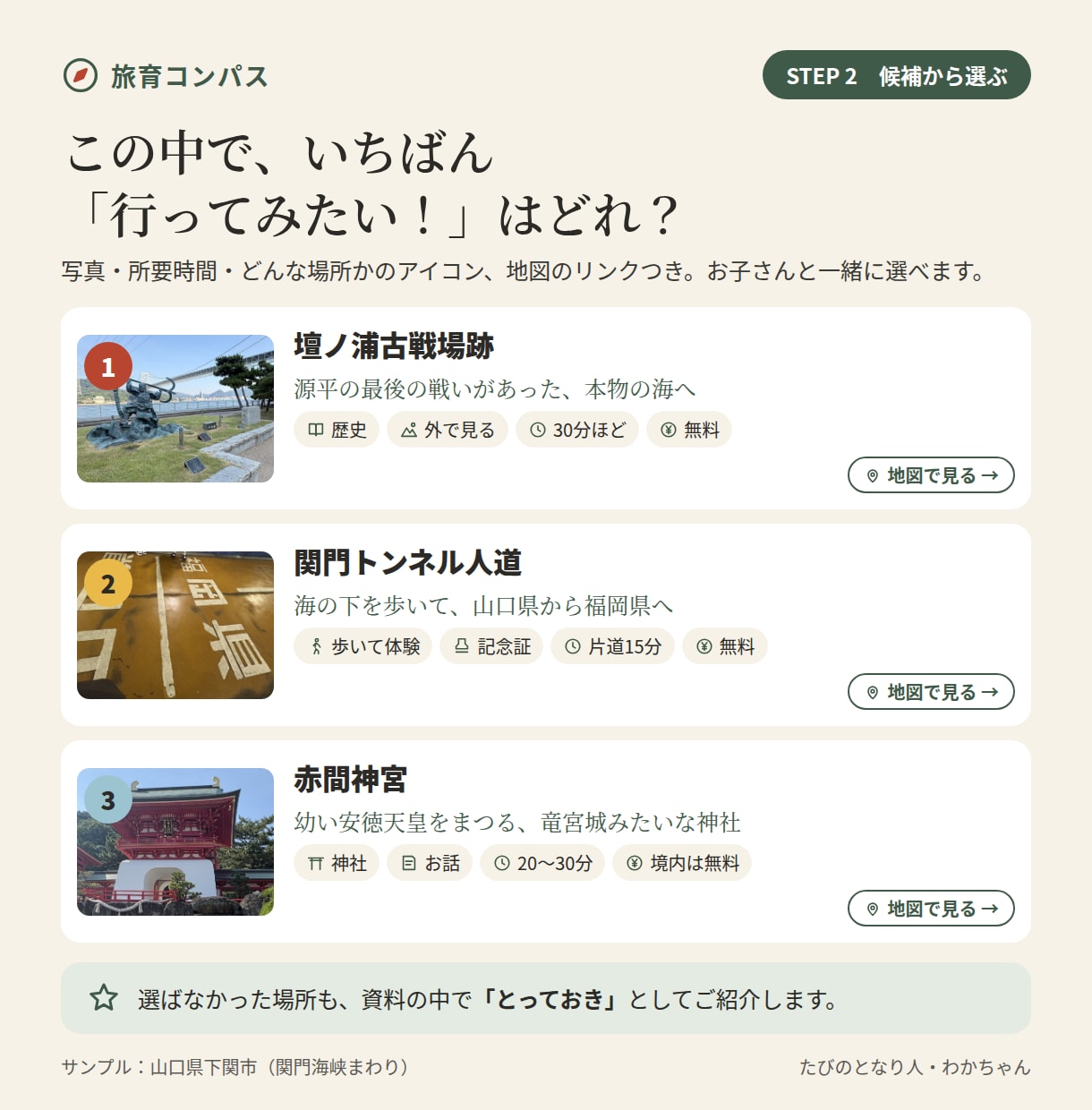 家族旅行に、子どもの好きが広がる寄り道を提案します ちょい寄りひとつで、親子旅が「好き」の入口になる イメージ5