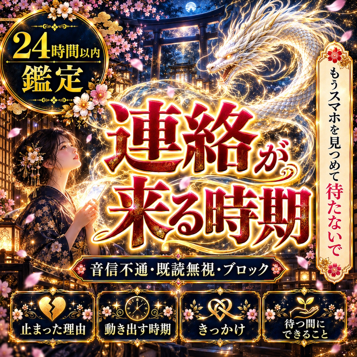 音信不通・既読無視◆連絡が来る時期を視ます 止まった連絡の理由と、再び動き出す時期・きっかけを霊視します イメージ1