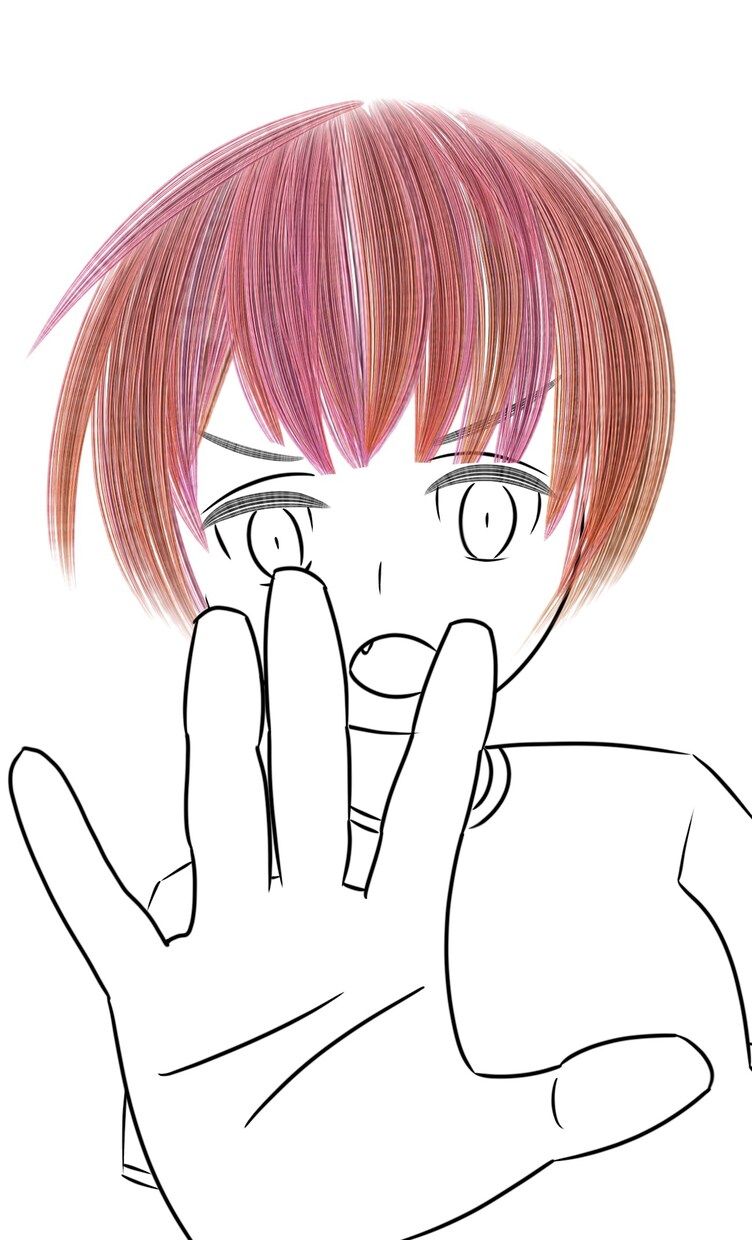 アニメ調のかわいい絵を描きます 見やすくアニメぽい絵と髪の描き方にこだわって描いてます イメージ2