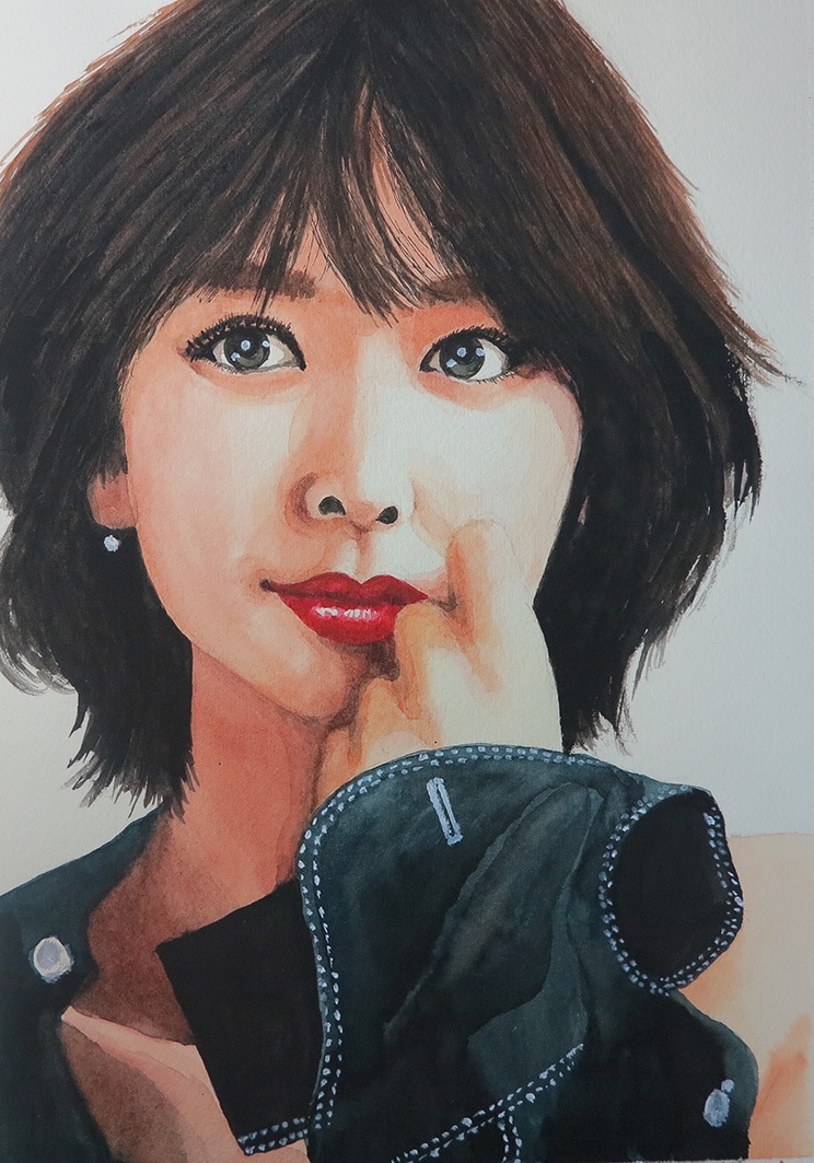 写真を基にデフォルメ少なめの似顔絵を描きます 鉛筆画・水彩画でリアルな似顔絵を描きます。 イメージ6