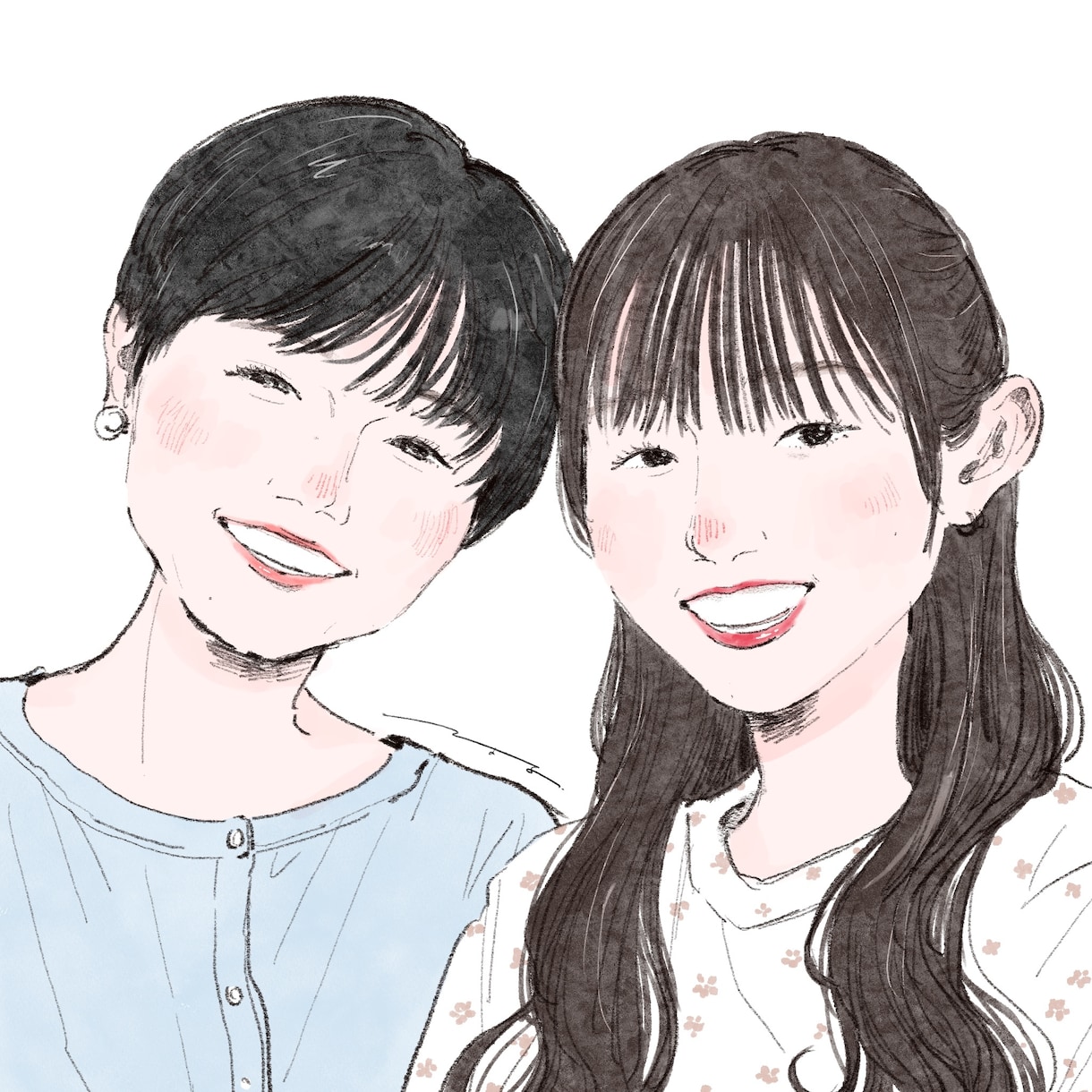 素朴であたたかな似顔絵描きます お客様の持つ空気感を大事に、やさしくあたたかいタッチで表現。 イメージ10