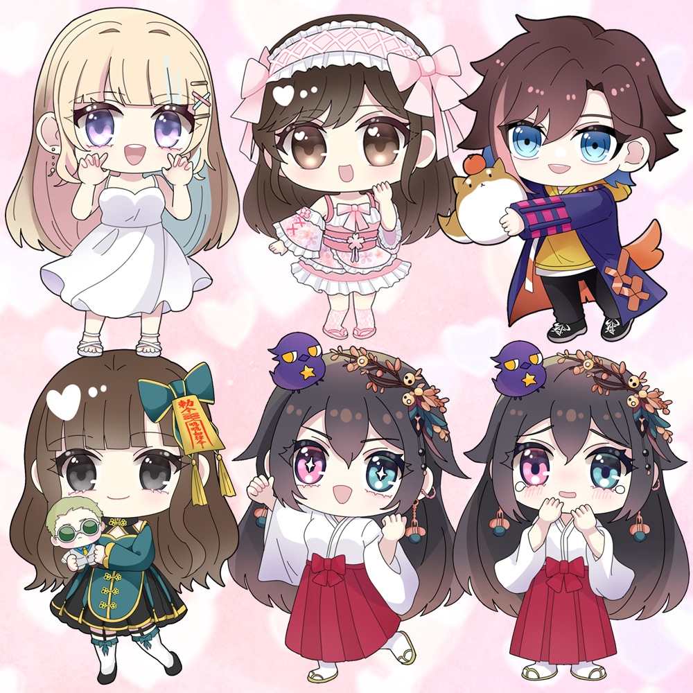全身3500円！実写も◎SDミニキャラ制作します グッズやアイコンなどに【Vtuber/実写/配信】 イメージ3