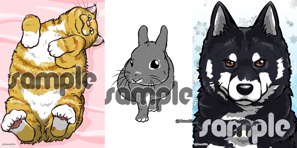 ペットや動物のポップなイラスト描きます 印刷向きの解像度（350dpi他）でイラストを提供します イメージ7