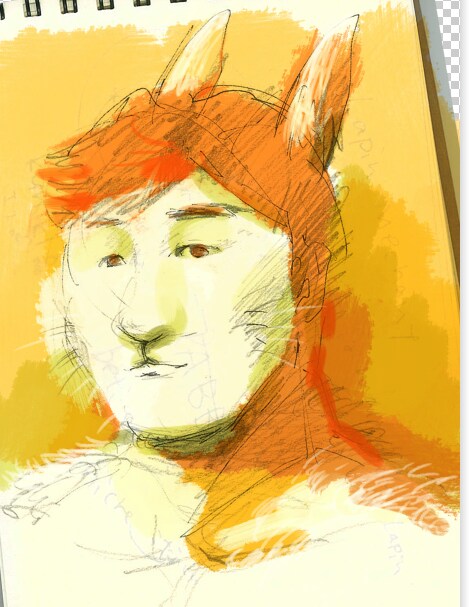 人間✖️うさぎのかけあわせ似顔絵描きます うさぎ人間！ちょっとシュールな似顔絵はいかがでしょうか。 イメージ3