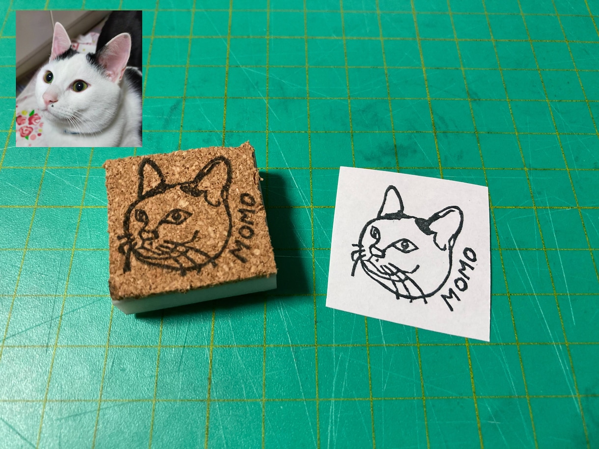 愛犬・愛猫の消しゴムはんこをお作りします ペットの持ち物、手紙やカレンダーにも！使い方は様々です！ イメージ4