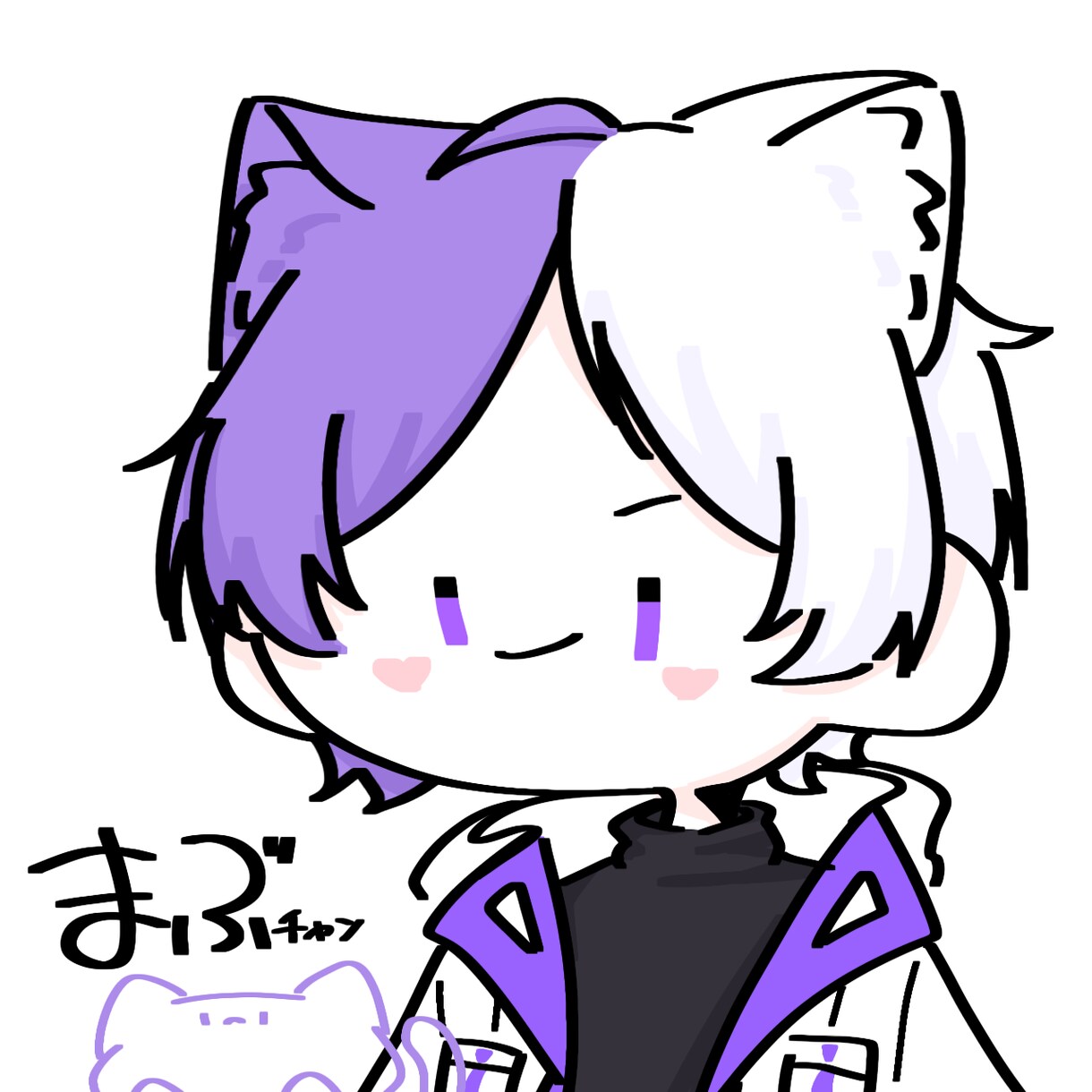 シンプルデフォルメイラストを制作します サブ垢等のアイコン向けのデフォルメイラストを描きます！ イメージ3