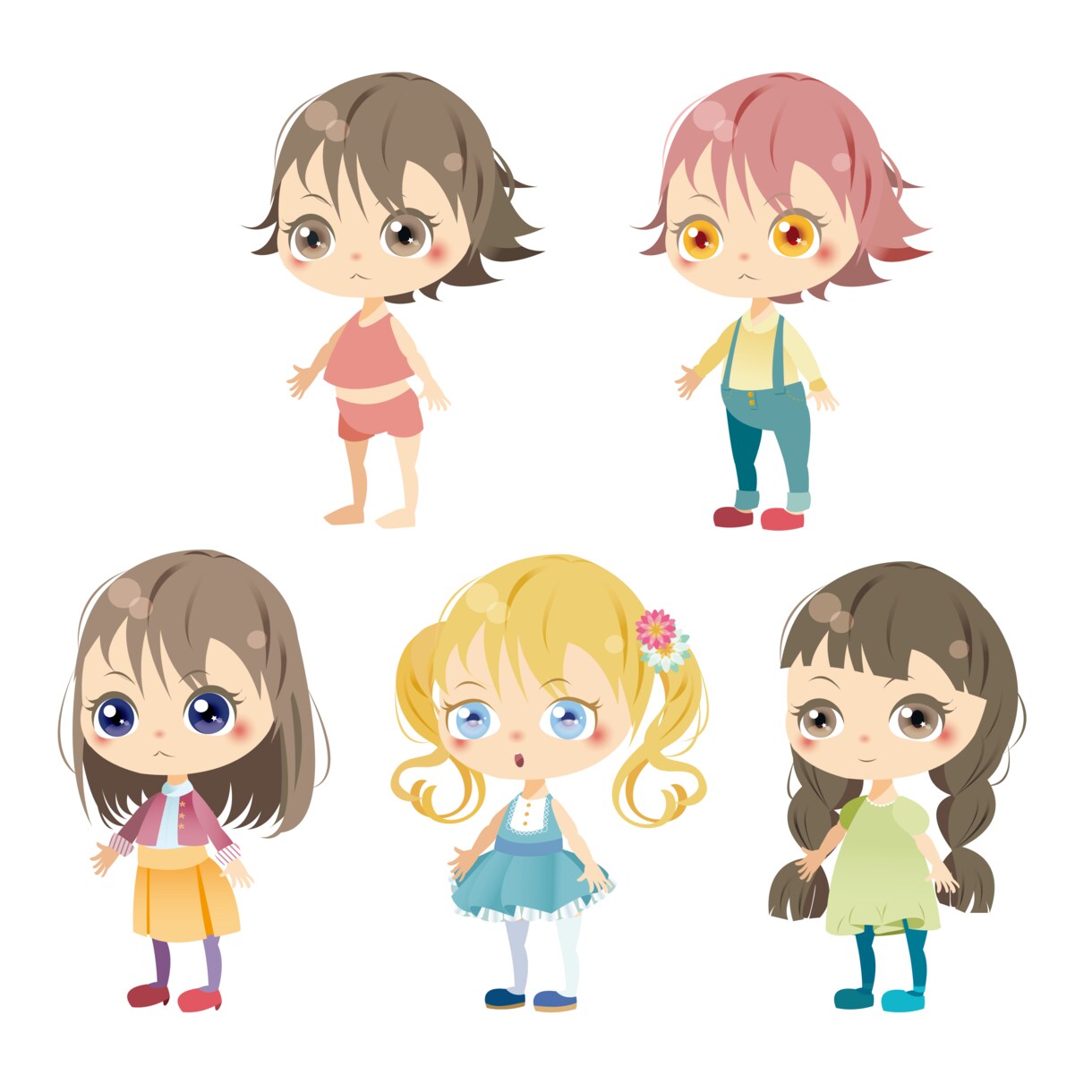 Illustrator使用 アバター製作します Illustratorでアバター、またアイテムなど製作します イメージ2