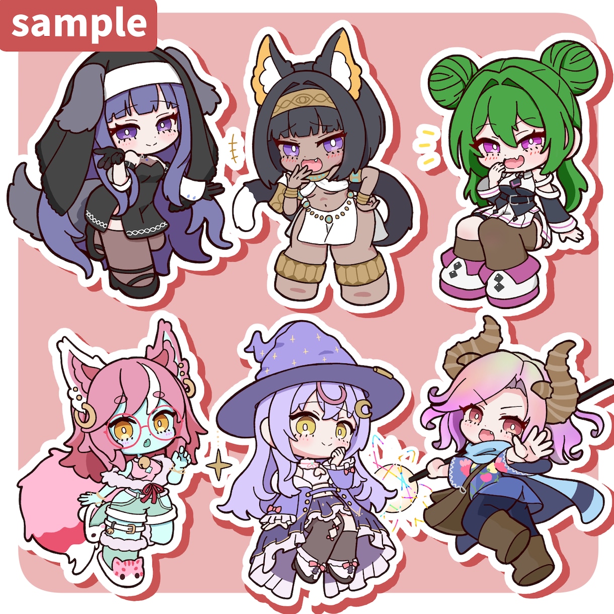 かわいいSDイラスト、ちびキャラ描きます グッズ、アイコン、サムネイルやショート動画にも！ イメージ2