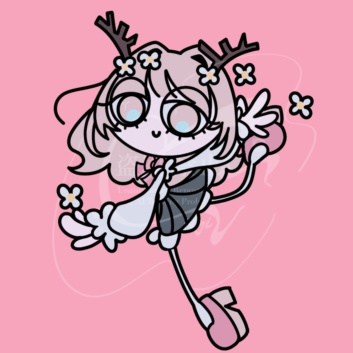海外アニメ風のデフォルメイラスト描きます スタンプのように気軽に使えるカートゥーン風デフォルメ絵です イメージ5
