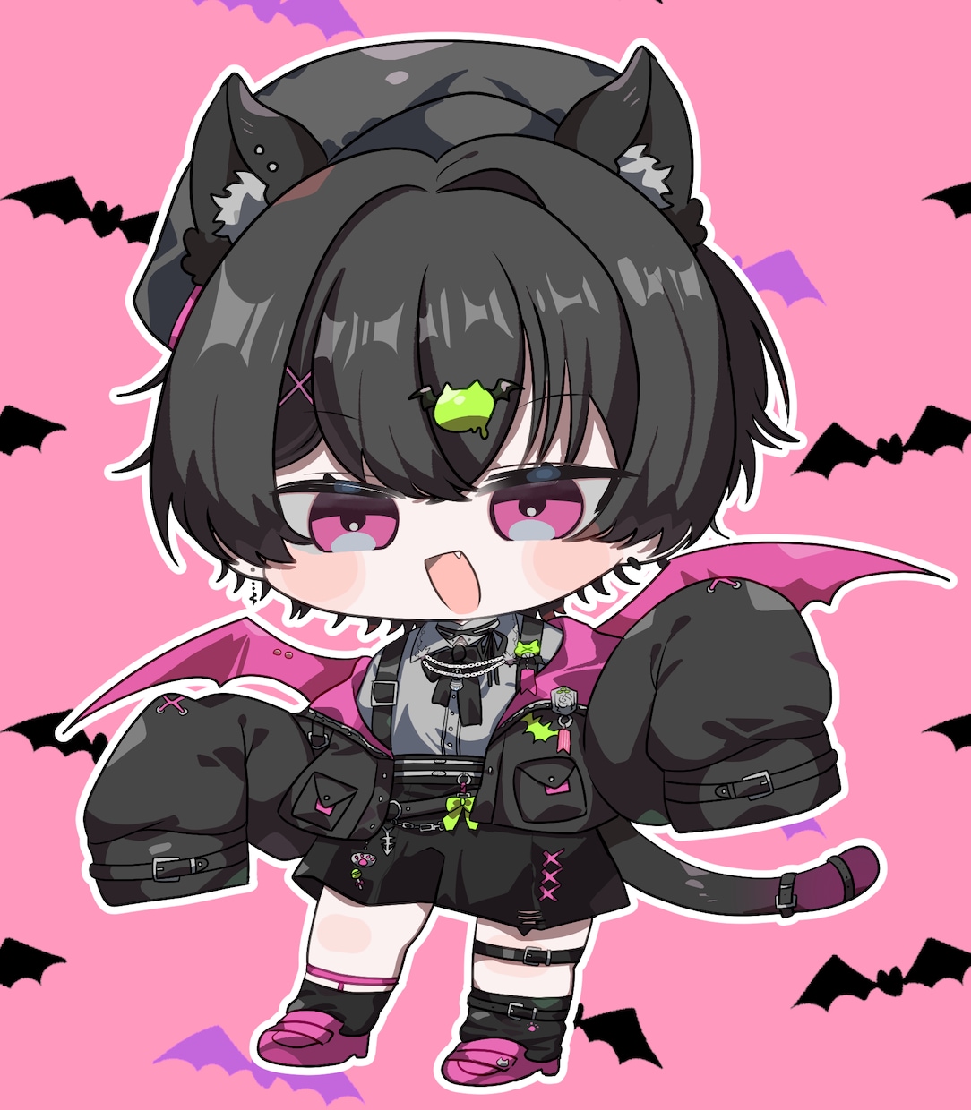 商用利用、短納期対応◎かわいいミニキャラ制作します グッズ、SNS、動画や配信、サムネイルなど イメージ4