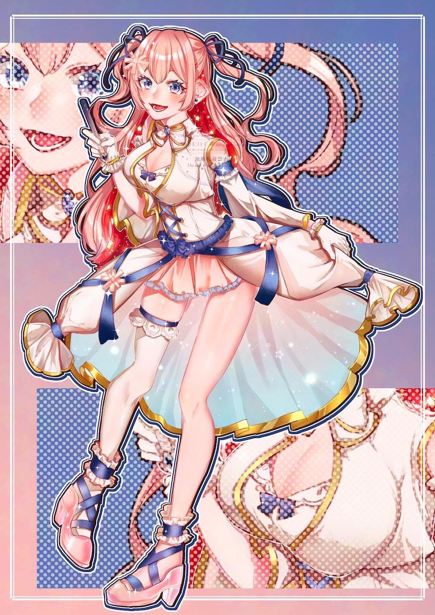 キラキラ可愛い立ち絵描きます 宝石みたいにキラキラした立ち絵ならおまかせ！ イメージ1