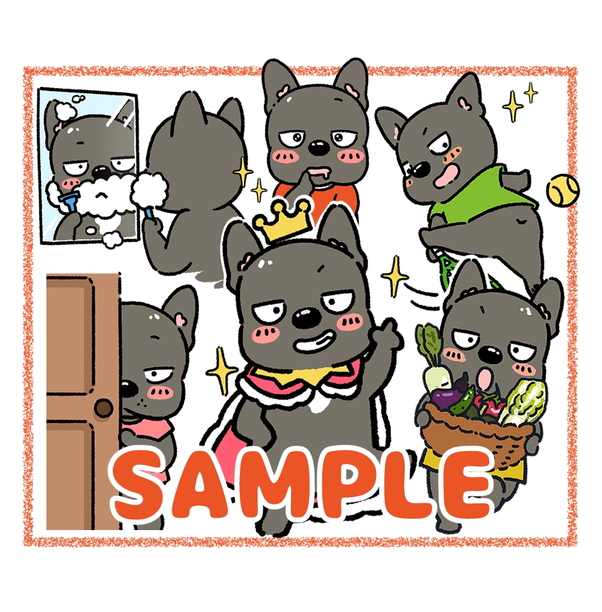かわいい動物キャラ★人物や小物セットも作成します 動画や配信、スタンプやSNS、挿絵や教材などに★ イメージ4