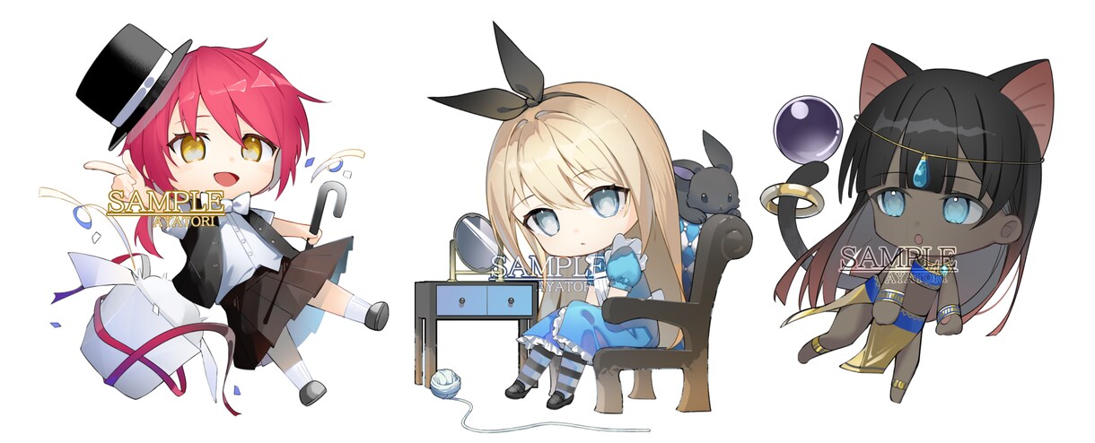 SDイラスト作成依頼お受けします デフォルメキャラクターイラストをお求めの方向け イメージ1