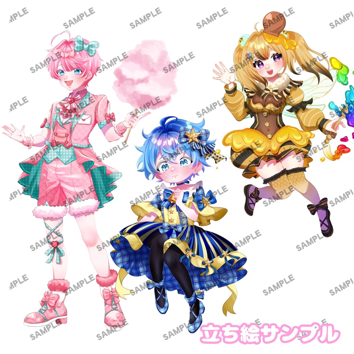 かわいい立ち絵・1枚絵イラスト制作いたします 衣装デザインからこだわったイラストを制作いたします!! イメージ4