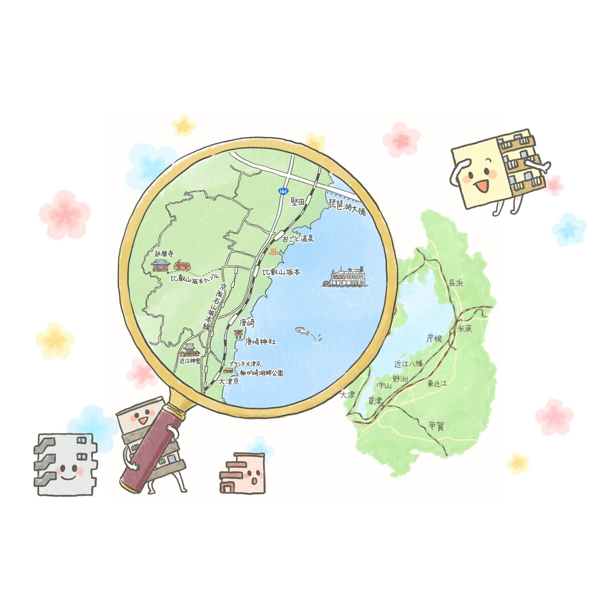 手描きタッチのかわいい地図描きます かわいくて、わかりやすくて、あったかい♪ イメージ7