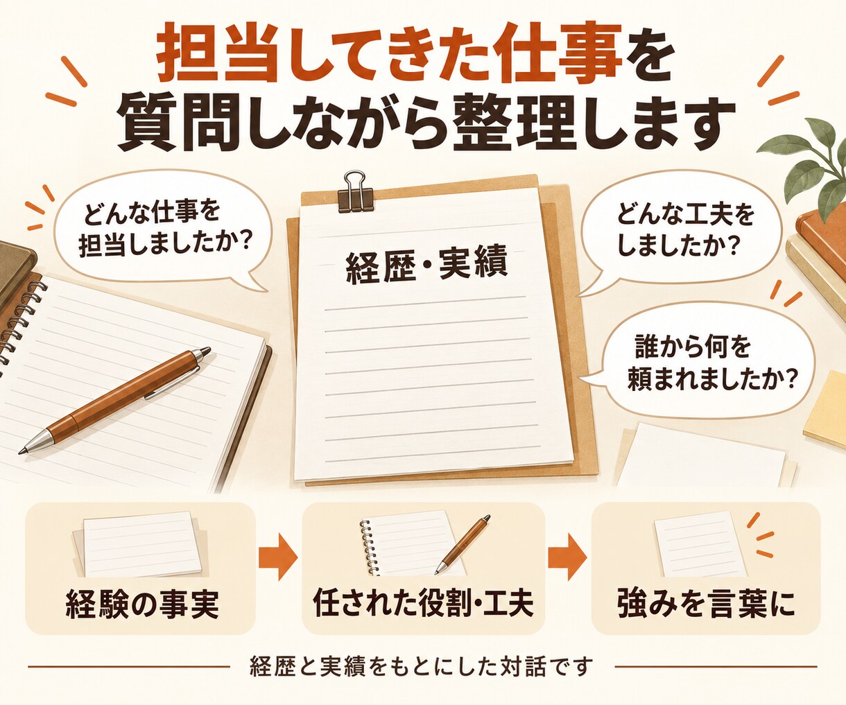 実績はあるのに選ばれない理由を60分で言語化します ターゲットと経歴に埋もれた「選ばれる理由」を見つけます イメージ4
