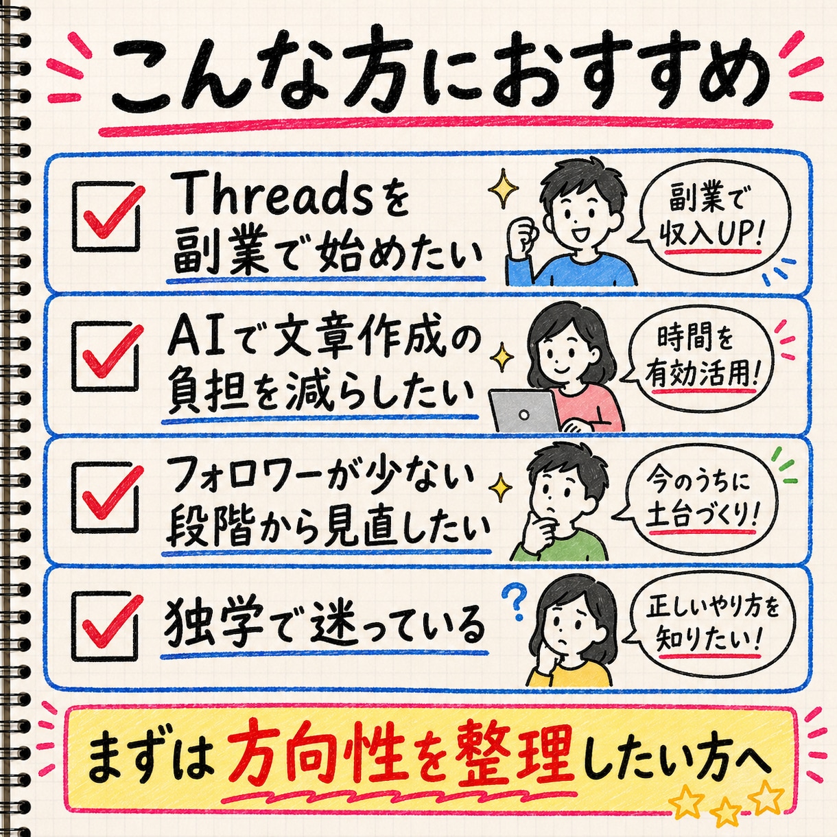 Threads×AIアフィリの始め方を整理します 無料メッセ相談あり！あなたへの最適解を個別にサポート イメージ6