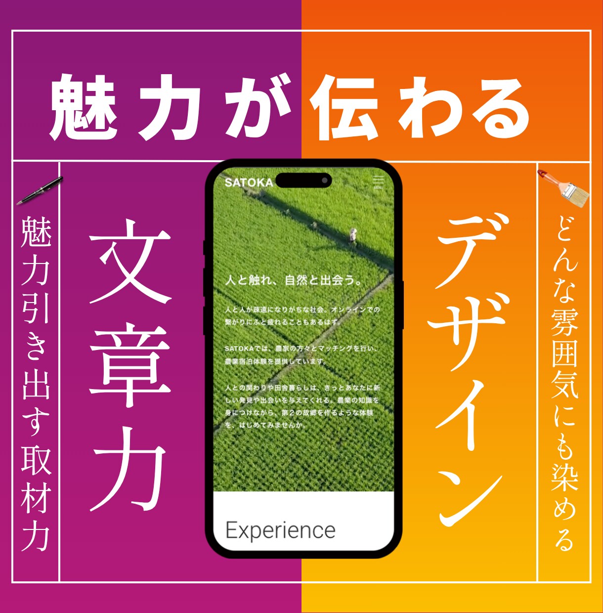 更新簡単・魅力伝わるHPを3.5万円〜で作ります 伝える為には「ことば」が大事。文案・キャチコピー作成もお任せ イメージ3