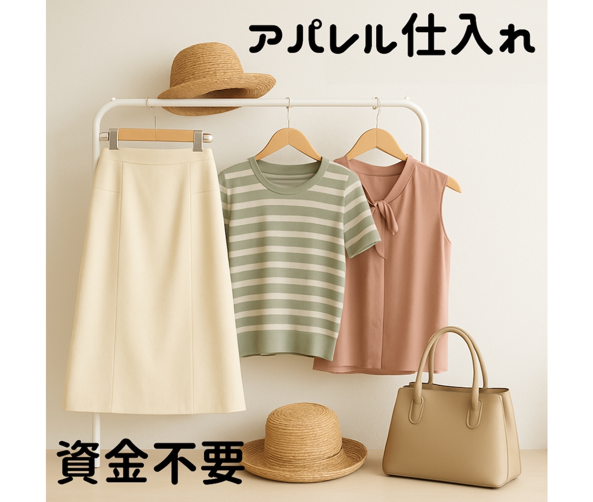 資金不要！アパレル仕入れ先教えます 売れたら仕入れ代金を後払いするので資金不要です。 イメージ1