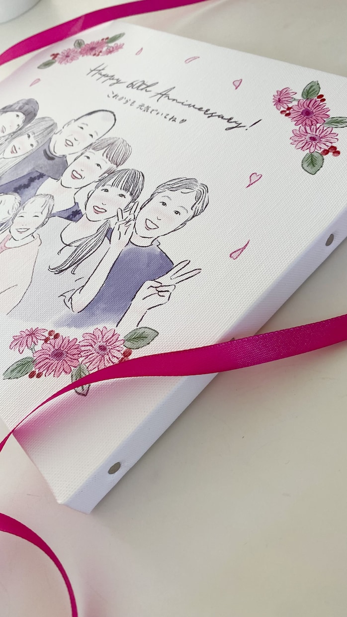 大人数◎お祝いキャンバスボードお作りします プレゼントや記念にぴったり！還暦祝い/敬老の日/結婚祝いに イメージ6