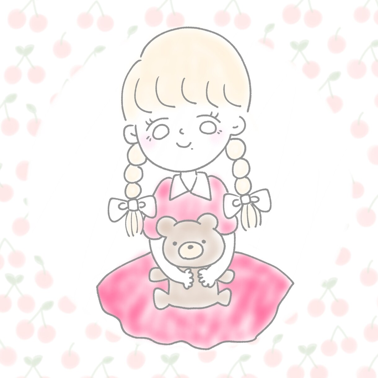 似顔絵もOK！ゆるふわイラストオーダー承ります 淡い配色でゆるふわ仕立てに仕上げます！ イメージ1