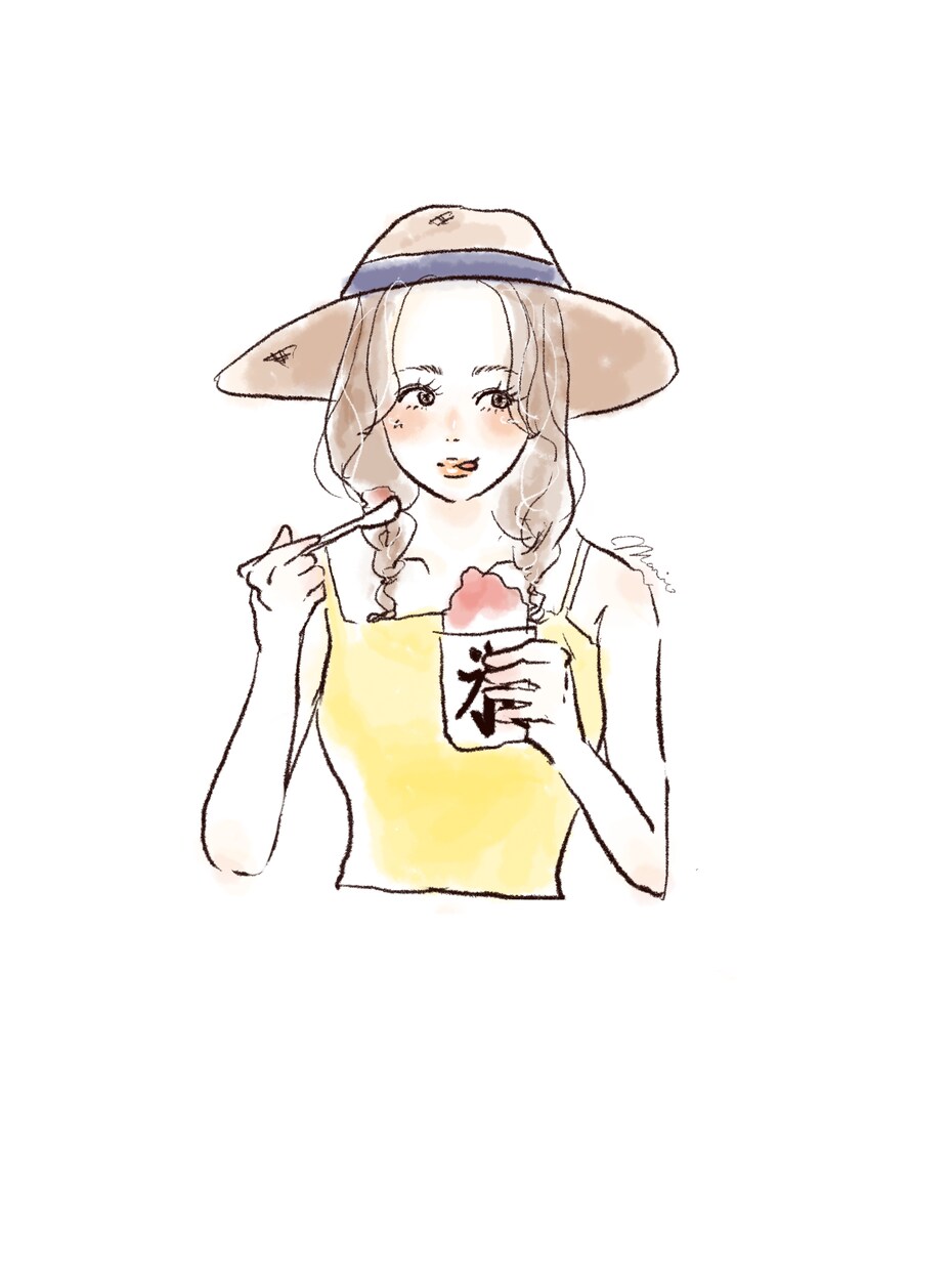 おしゃれ可愛い似顔絵イラスト描きます 水彩タッチでやさしい印象のおしゃれかわいいイラストです イメージ1